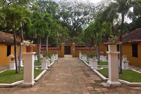 Colombia's Caribbean Jewel: Santa Marta 7 Just outside the room where Simon Bolivar died, at La Quinta San Pedro Alejandrino.