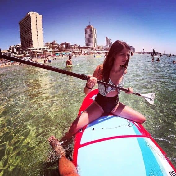 Stand up Paddling at Gordon beach - Tel Aviv