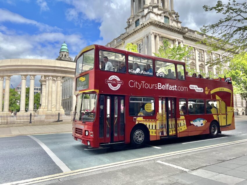 A good way to see Belfast. Hop on Hop Off Belfast photo.