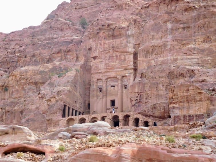 Petra facades.