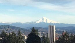 On a clear day, you can catch a few of Mount Hood from Portland. Max Hartshorne photos.