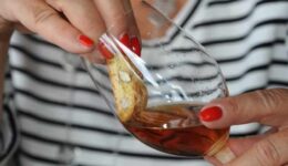 The perfect Italian desert, cookies dipped in Vin Santo wine