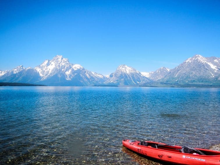 Kayaking a pristine lake with your kids is just about the best thing you can do with them!