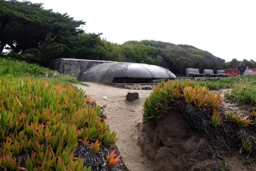 A reminder of Fort Funston's military past.