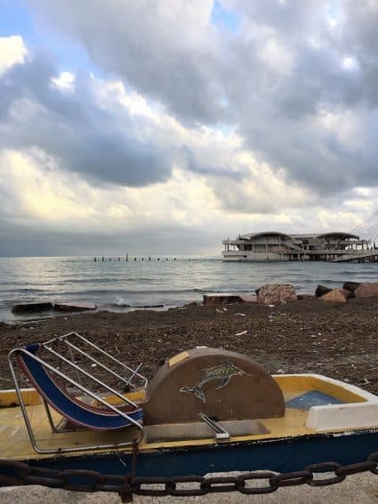 The coast at Durres, Albania.