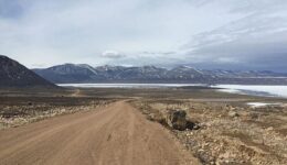 On the road in Qikiqtarjuaq, in the sparsely-populated far north of Canada, Nunavut, home to the Inuit people. Max Johnson photos.