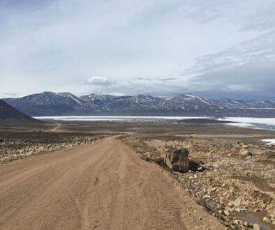 On the road in Qikiqtarjuaq, in the sparsely-populated far north of Canada, Nunavut, home to the Inuit people. Max Johnson photos.