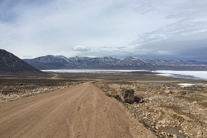 On the road in Qikiqtarjuaq, in the sparsely-populated far north of Canada, Nunavut, home to the Inuit people. Max Johnson photos.