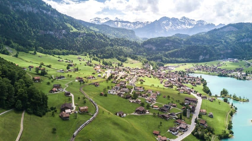 Explore beautiful Swiss lakes. Photo from Swiss Travel System.