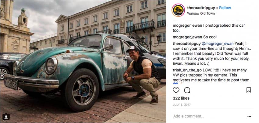A 30,000 Kilometer Road Trip Through Europe 9 McGregor's comments on Thomas' Instagram post. | GoNOMAD Travel