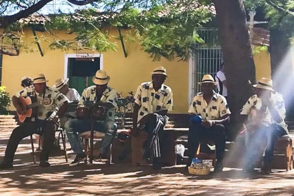 Musicians in Cuba. Music and dancing is a big part of the Cuba travel experience, it's everywhere.