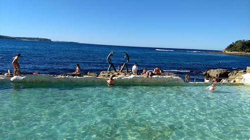 Public pool along the walk between Manly and Shelly Beaches.