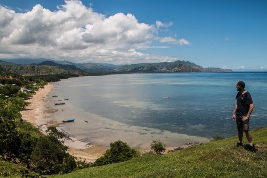 Coastal scenery near Baucau on road from Dili, East Timor.