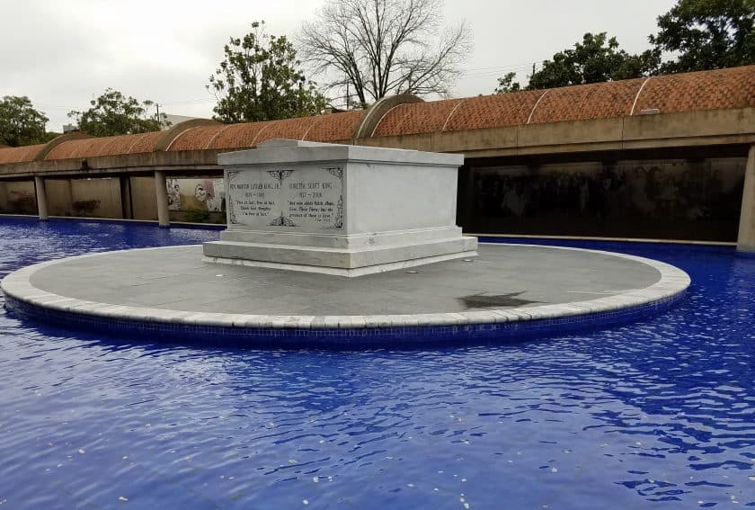 MLK and Coretta Scott King's Crypt in the King Center, Taken by Fran Folsom