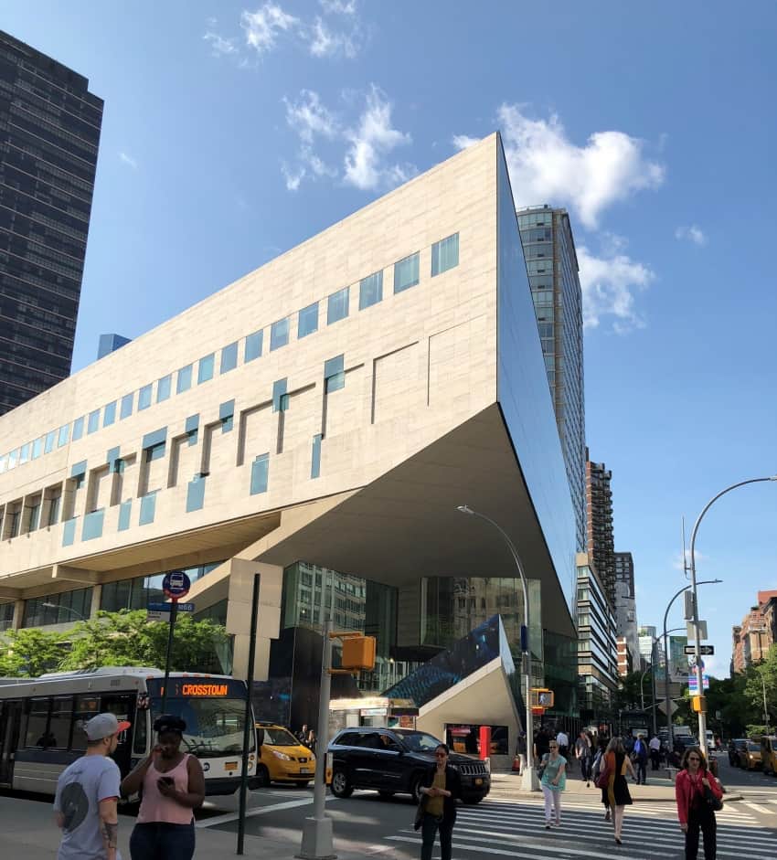 Eye-catching architecture of Alice Tully Hall.
