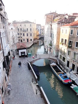The view from our hotel room in Venice