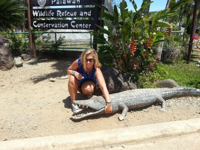 At the Palawan Wildlife Rescue and Conservation Center.
