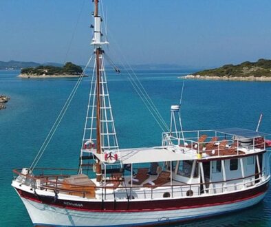 The Gulet Nevijana in port in Croatia. Goolets.net photo.