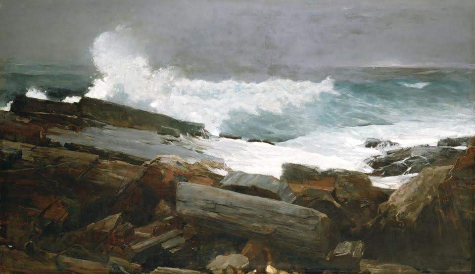 Winslow Homer's 'Weatherbeaten,' a painting that was painted on the Maine coast. 