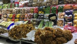 produce stall at San Juan Mercado