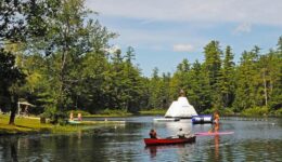 It's easy to enjoy Purity Spring Resort's private lake! Photo courtesy of Purity Spring Resort
