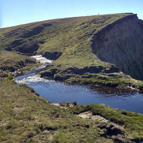 Fault outcropping on Stornetta Lands, Point Arena.