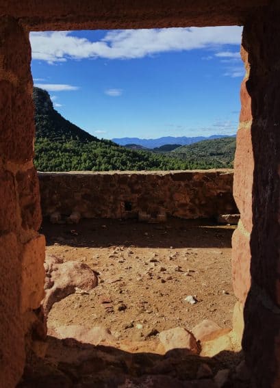 A small lookout in Vilafamés Castle where visitors are transported back in time to the Muslim Age. Photo by Olivia Gilmore.