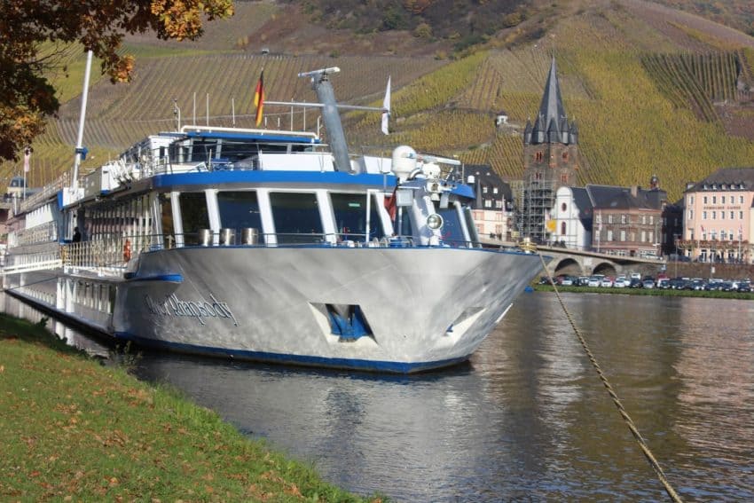 The River Rhapsody docked on the Rhine river. Wynne Crombie photos.