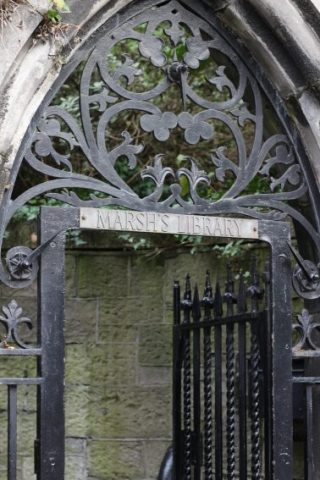 The entrance to Marsh's Library.