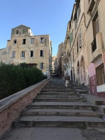 Old town, Oran - typical houses and buildings of the old part of the city algeria