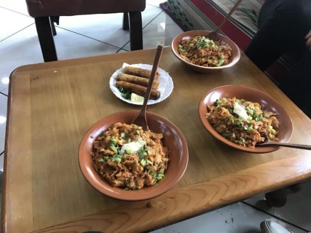 Typical Algerian food - Chackchoukha, usually comes with a spicy taste. The meat sticks are called bourak - the meat can be different- chicken, lamb. algeria