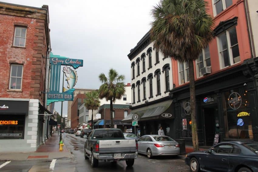 Downtown Savannah.