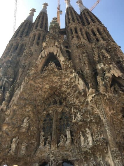 Make reservations online in advance to visit Gaudi's Sagrada Familia in Barcelona.