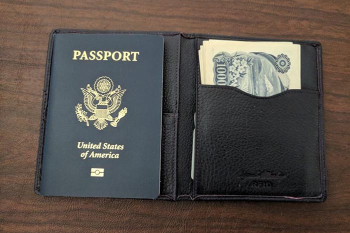 RFID Passport wallet.