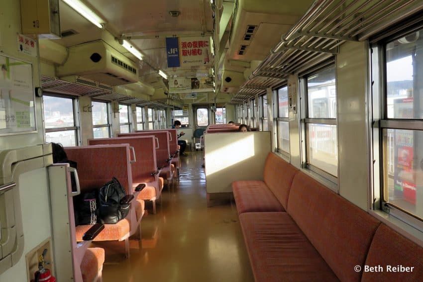 Sanriku Railway interior. Beth Reiber photo 1