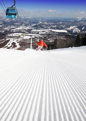Skiing in one of Iwate’s more than 15 resorts Japan