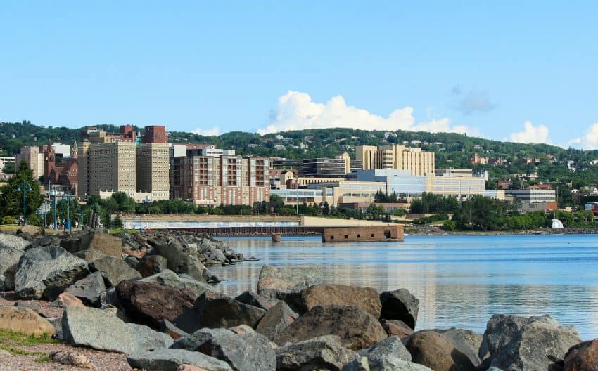 Duluth, Minnesota skyline. 