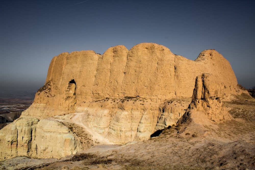 Naunquan, China has Fireworks of Molten Iron 7 Abandoned in the desert, Xidaping is great for adventurers who wish to be alone with history. There’s no ticket booth, no parking lot, only the fortress and desert.