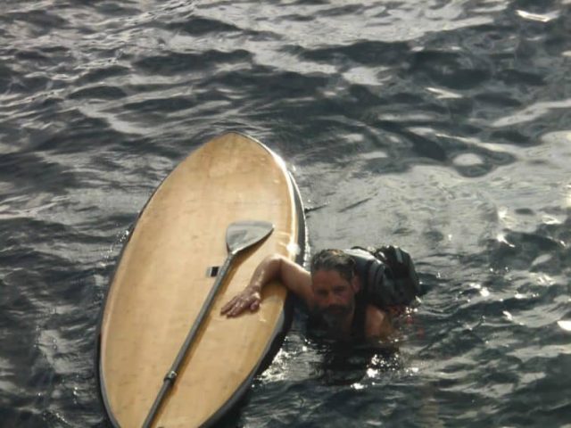 paddle boarder Raja Ampat,Yacht cruising