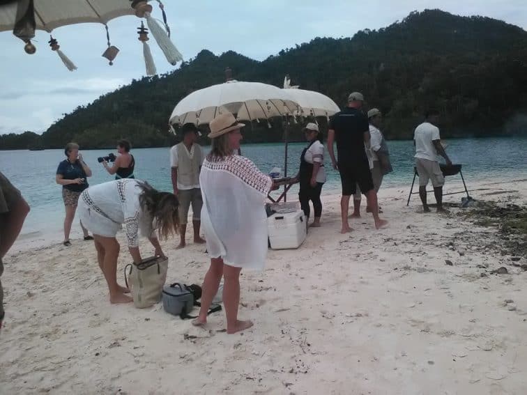 Picnic on the beach.