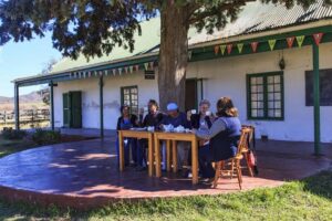Chrissie's Tearoom in Amalienstein - she serves the best milktart you'll ever experience.