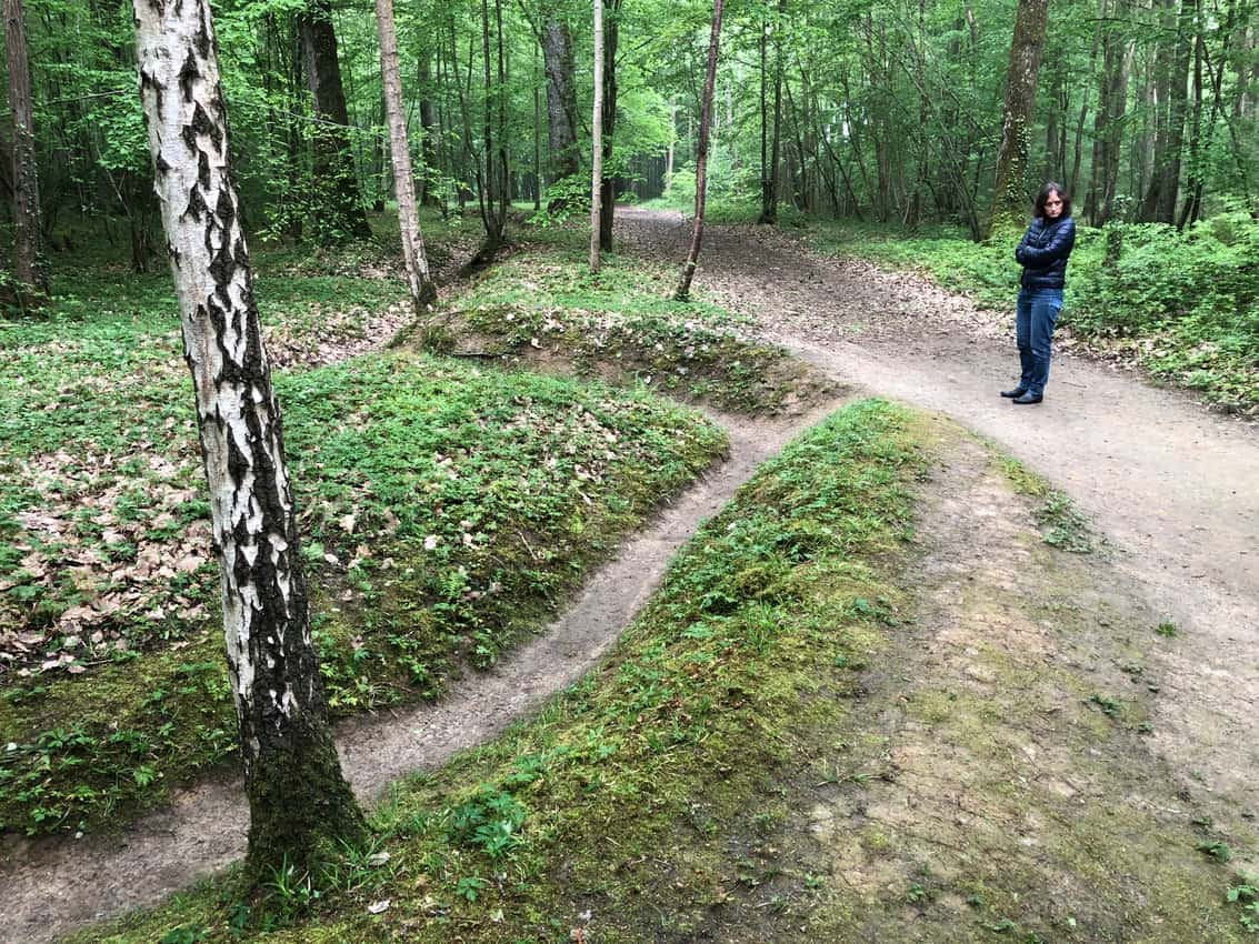 World War I trenches along the Chemin des Dames in Aisne, Northern France.