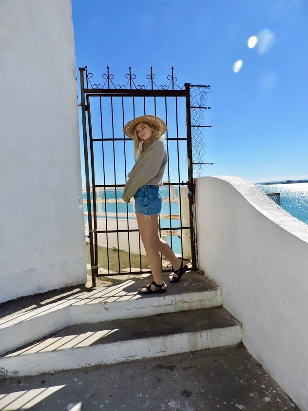 Josie strikes a pose in San Felipe.