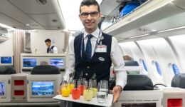 Ibrahim Sener. cabin attendant Turkish Airlines.