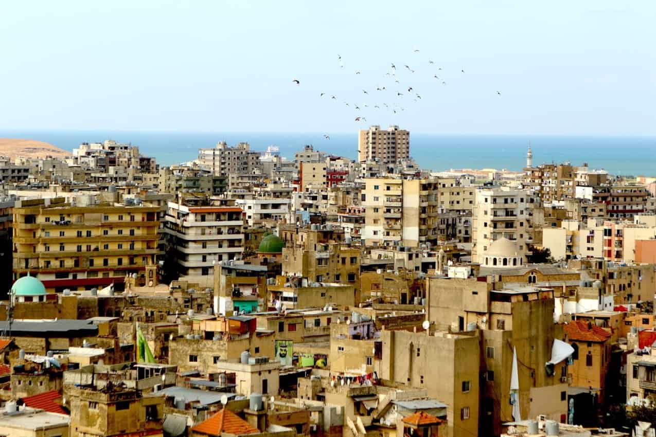 A view of the city from the top of the Crusader castle. Church domes and mosque minarets can be seen in abundance below. Michal Kranz photos.