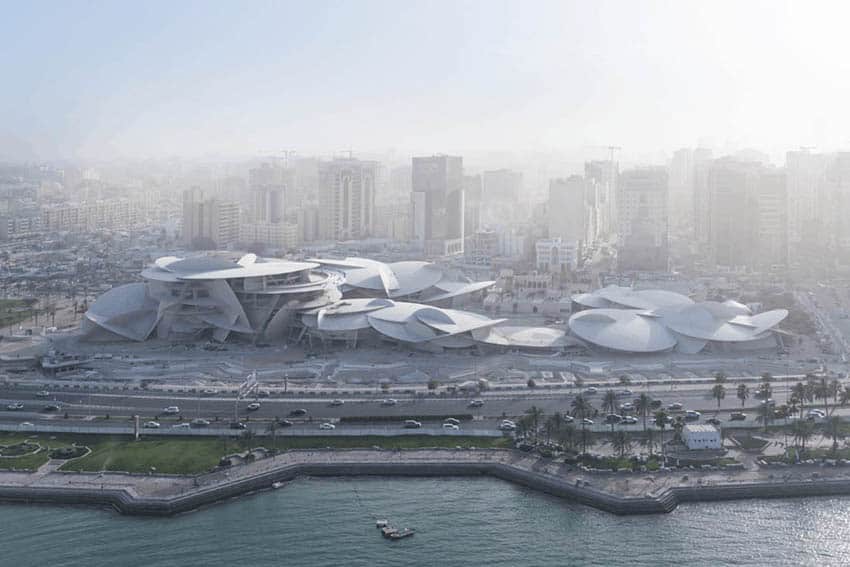 The National Museum of Qatar's architecture was designed by Joichi Takada Architects