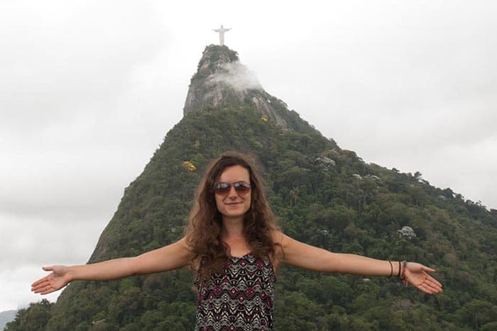 Me at Christ the Redeemer, Rio, Brazil