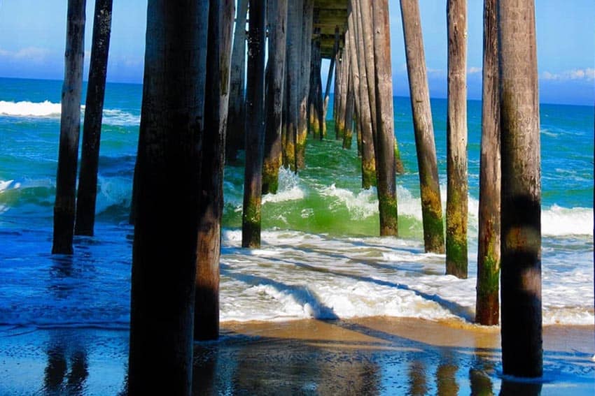 Below the Rodanthe pier