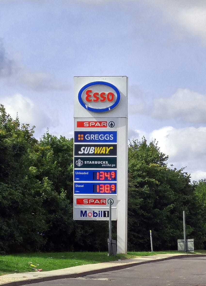 Fuel station on English Thruway.