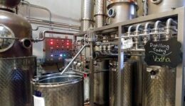 Vodka distillery.